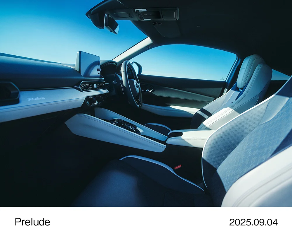 新型PRELUDE 前席