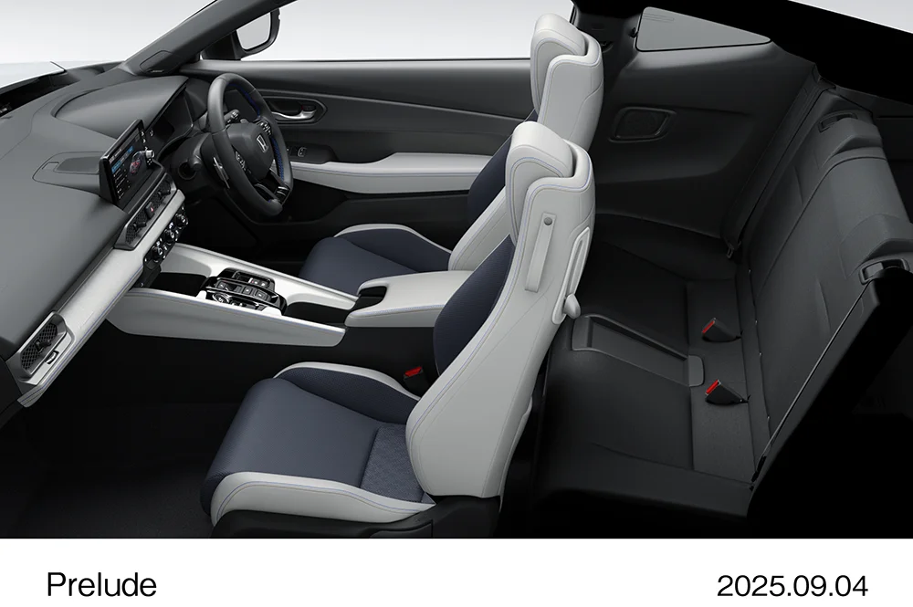 新型PRELUDE インテリアデザイン