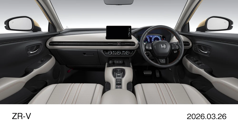 Honda ZR-V e:HEV Z 特別仕様車 前列席