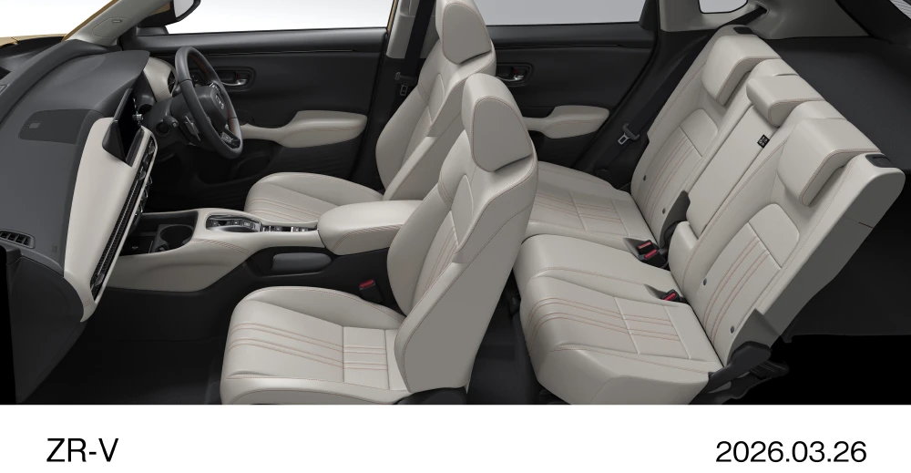 Honda ZR-V e:HEV Z 特別仕様車 座席