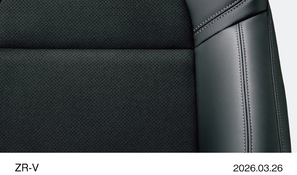 Honda ZR-V e:HEV Z 特別仕様車 シートのステッチ