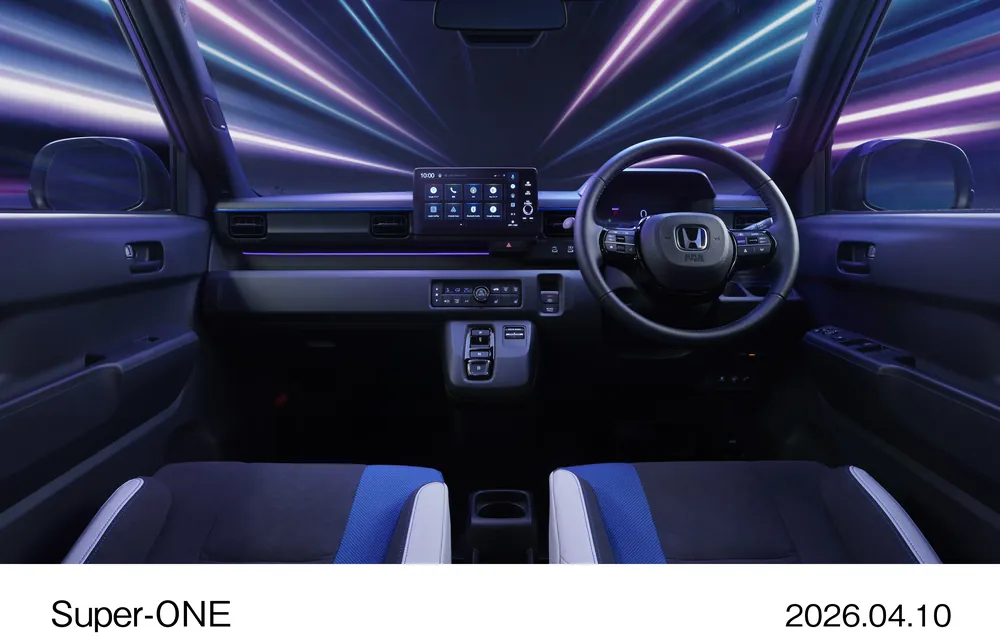 Super-ONE ホンダの小型EV 運転席