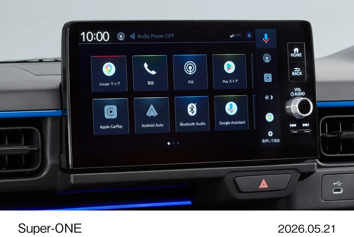 Honda Super-ONE 小型EV ディスプレイ
